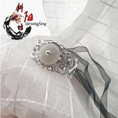 Hot Handwork WORD OF HONOR Official Shan He Ling Zhou Zishu Xu Hairpin Hair Ring Cosplay Hanfu Ancient Costume Hair Accessories
