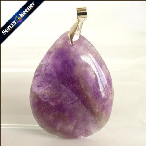 Womens Collares Gem Natural Amethysts Stone Pendant Necklace Quartz Purple Crystal Jewelry Loves Gift For Girlfriend ZS141