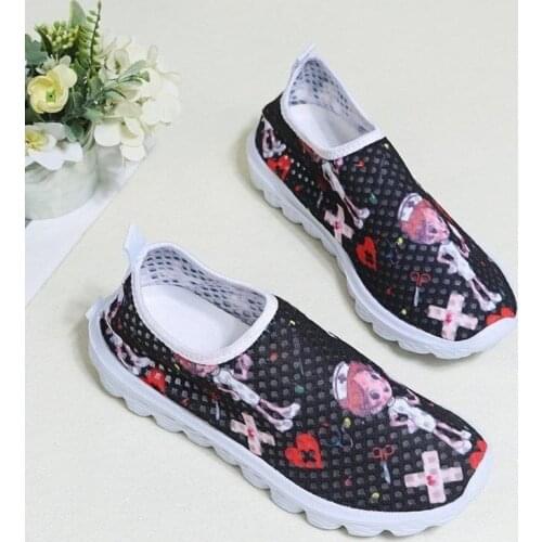 Kawaii Shoes Fashion Color Matching Mesh Breathable Comfortable Low-heeled Shoes New Fashion Casual Breathable Flat Shoes