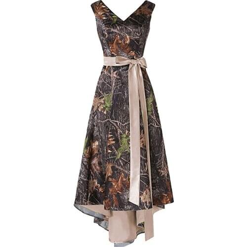 Bealegantom 2019 V-Neck Long Gradient Satin Camo Prom Dresses Ombre Beads Crystal Evening Homecoming Party Gown QA1569