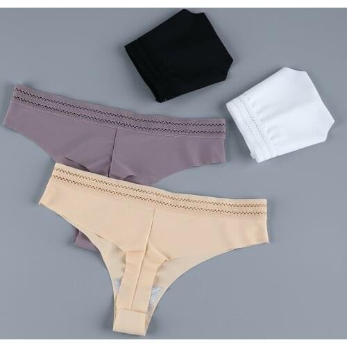 Women Underwear Invisible Seamless T Panties G-String Female Sexy Thongs Intimates Ultrathin Lingerie Ladies