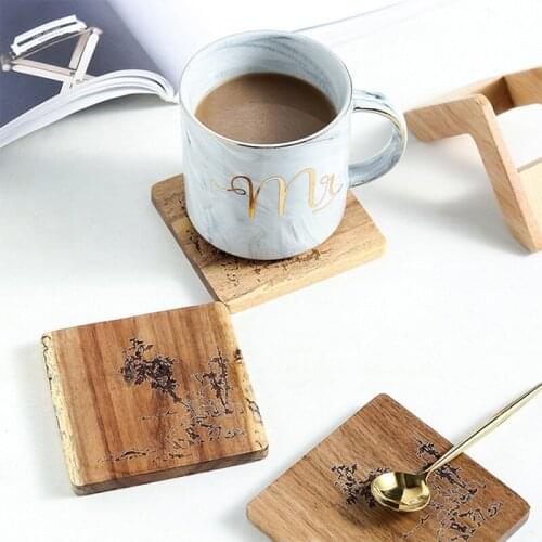 1PC Japanese Style Wooden Coaster Tea Mat Anti-scalding Ornaments DIY Home Table Supplies