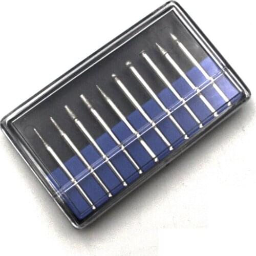 10pc Diamond Grinding Needle Box Set Nail Art Grinding Head Brazing Grinding Rod Mini Electric Grinding Drill Accessories