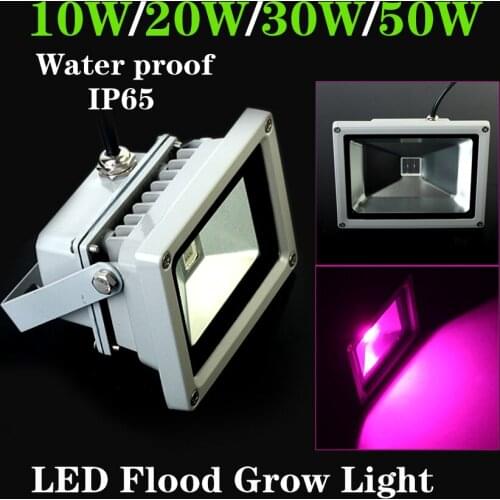 10W 20W 30W 50W Hydroponics LED Grow Lights Flood LED Grow Lamp AC85-265V Water Proof Red+Blue Grow Lighting