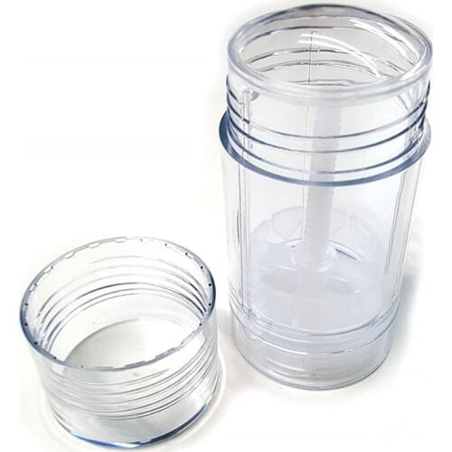 20pcs/lot 30ml AS Clear Transparency bottom filling stick deodorant container twist up stick tube 1oz