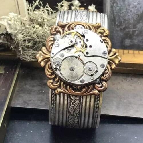 2021 vintage Punk Individuality Cool Guy Steam Gear Metal Biker Rings for Women Men Steampunk Mechanical Ring Boho Jewelry