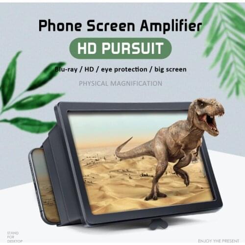 3D Phone Screen Magnifier Stereoscopic Amplifying 3D Screen Portable Universal Mobile Screen Enlarged For Loupe Smarephone
