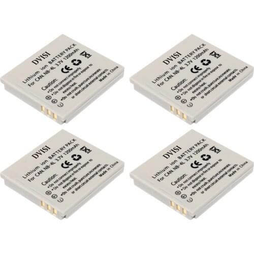 4Pcs/lot Retail Good lithium Digital Camera Battery NB-4L NB4L For Canon IXUS 220 HS Digital 100 IS 120 TX1 Power Shot SD200