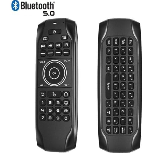 G7BTS Bluetooth Wireless Mini Keyboard Gyroscope IR Learning Remote Control BT5.0 Air Mouse For TV Box Stick Android PC VS MX3