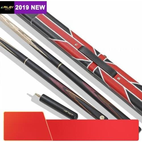 Original RILEY RHC3 3/4 Snooker Cue Professional Billiard Cue Kit Stick with Case with RILEY Extension 9.5mm Tip RILEY Cue