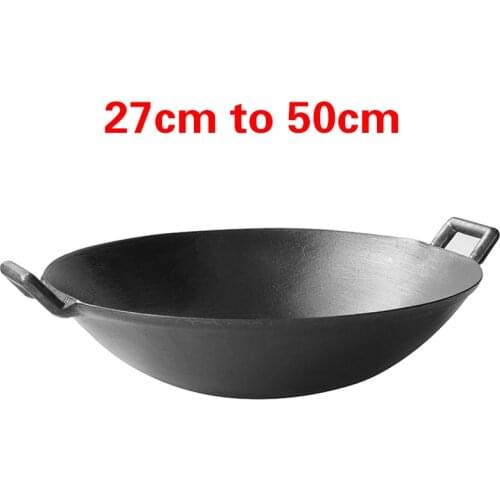 Free Shing Cast Iron Wok Cooking Pot No Coating Noo-Stivk Classical Camping Outdoor Use cast iron pot wok cooking pot cast iron