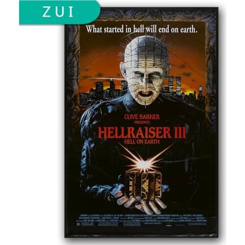 Hellraiser 3 Classic Horror Movie Poster Wall Art Print Canvas Painting 30x45 60x90cm Decorative Picture Wallpaper Bedroom Decor