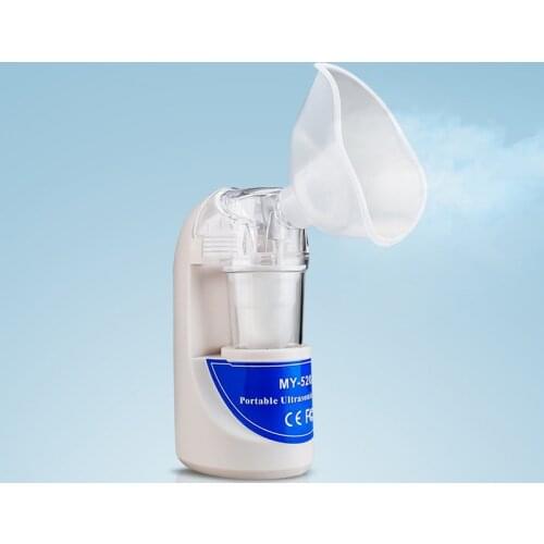 Portable Mini Handheld Quiet Home Nebulizer Inhaler Health Care Automizer Ultrasonic Nebulizer for Children Adult Asthma Inhaler