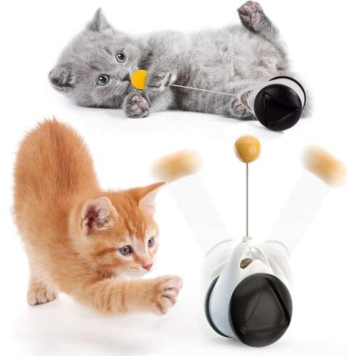 Interactive Balance Supply Lifting Balls Puzzle Funny Kitten Pet Products Smart Cat Car Chasing With Catnip Tumbler Swing Toys