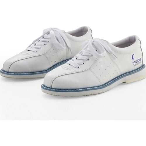 Unisex Shoes For Men Beginners Indoor Male Sports Shoes Catechumen White Bowling Shoes Leather Flat Men Shoes Sneaker