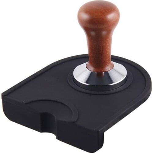Norbi Coffee Powder Pad Anti-slip Corner Filler Mat Home Bar Silicone Coffee Machine Handle Pad Kitchen Bar Coffee Accessory