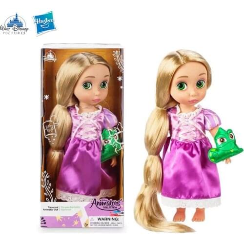 Disney 40cm Boxed Salon Doll Handmade Princess Rapunzel Sleeping Beauty Princess Frozen 2 Aishana Dolls Give Girls Birthday Gift