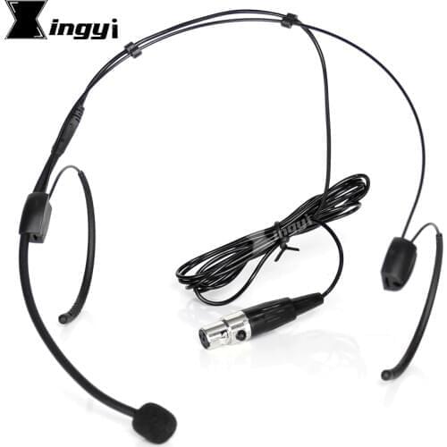 Mini XLR 4 Pin TA4F Earset Headworn Mic Headset Microphone System For Shure Wireless Bodypack Transmitter GLXD14 GLXD4 GLXD4R U1