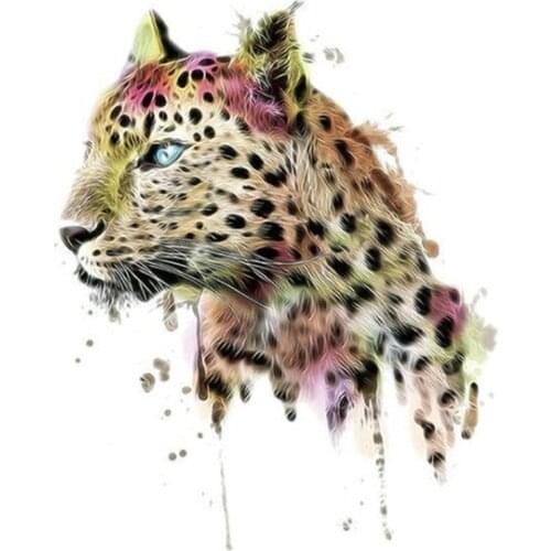 Fashion PVC Patch deal with it Clothes Spotted Leopard Heat Transfer Printing T shirt girl iron on patches for clothing Stickers