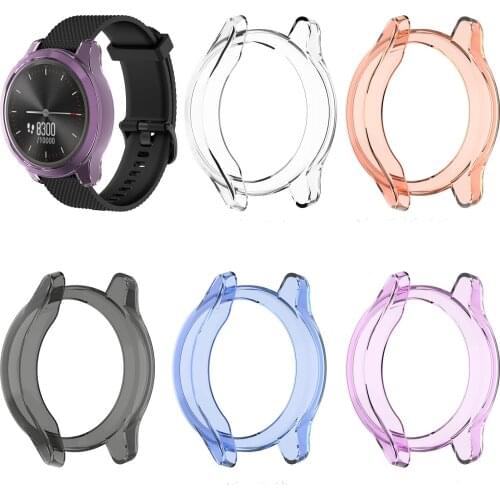 TPU Soft Shell Edge Protector Case Frame For Garmin Vivomove 3/3S/Luxe/Style Sport Watch Protective Bumper Cover Accessories