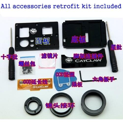 Fat Cat DIY Upgrade Interchangeable Lens Modification Kit for GoPro Hero 3 3 Plus Black Action Camera