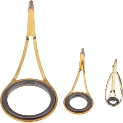 9pcs Fishing Rod Guide Top Tip Eye Ring Rod Repair Kit For Rod Building Cana de pescar de guia canne a peche guide