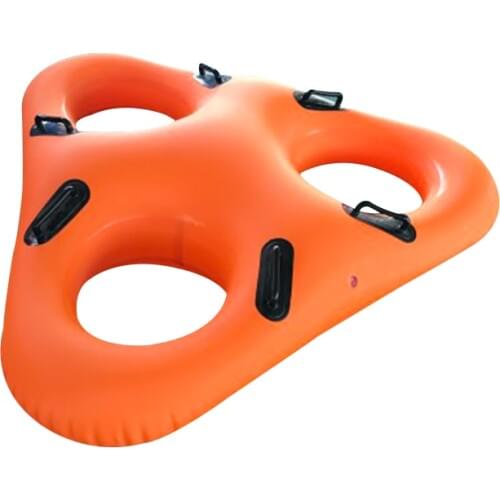 Inflatable Adult Children Swimming Ring Three Seats Thickened PVC Mattress Pool Float Circle For Water Park Drifting Toys