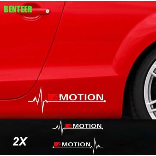 2pcs 4MOTION Car Body Sticker For Volkswagen T-ROC TAYRON Teramont GOLFR Touran PASSAT Toureg PHIDEON Multivan Carave