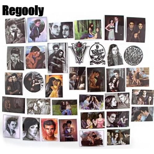 35pcs Twilight Stickers paster Cartoon characters anime movie funny decals scrapbooking diy phone laptop waterproof decorations