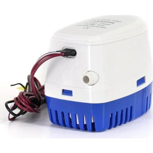 NEW-Automatic Submersible Boat Bilge Water Pump 12V Auto with Float Switch Outlet 750GPH