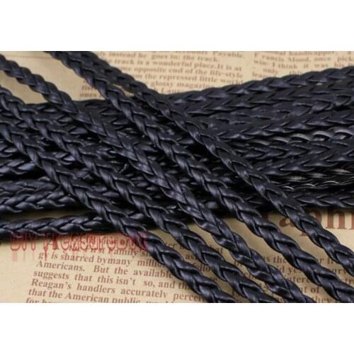 Wholesale 100meters 328 feet 7mm Wide Black Flat Faux Braid Leather Cord, Bracelet Cord, DIY Accessory Cord