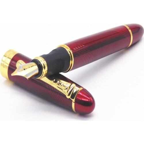 JINHAO X450 Luxurious Spiral Pearl Red Business Medium Nib fountain Pen New office Business school writing pen