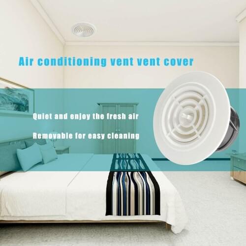 1pc 3/4/5/6/8 inch Round Air Vent ABS Louver Grille Cover Adjustable Exhaust Vent for Bathroom Bedroom Kitchen Ventilation Vents