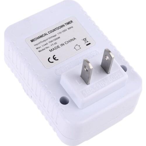 AC 110V 12 Hour Mechanical Plug Switch Timer Socket for Home Appliances Control Y5JA