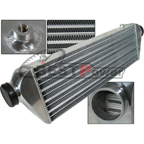Universal Front Mount Turbo Aluminum Intercooler Coresize : 450 x 230 x 65mm / Oversize:600 x 230 x 65mm/ 2.5" Inlet/Outlet