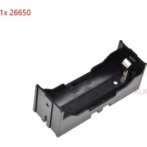 1PCS 1x 26650 battery holder Hard Pin 3.7V 1 slot 1*26650 Lithium Battery case Storage Box diy Shell housing