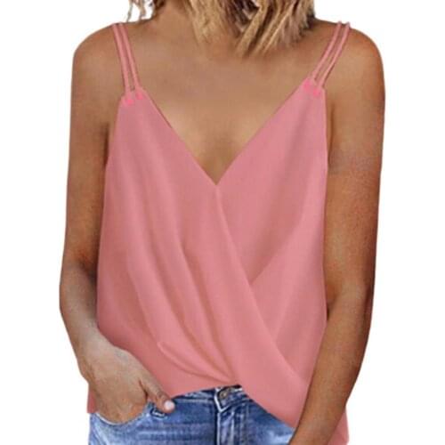 2021 Summer Lady Camisole Blouse Fashion Elegant Double Slings Cool Women Solid Color Plus Size Loose Sexy Vest Corset Top