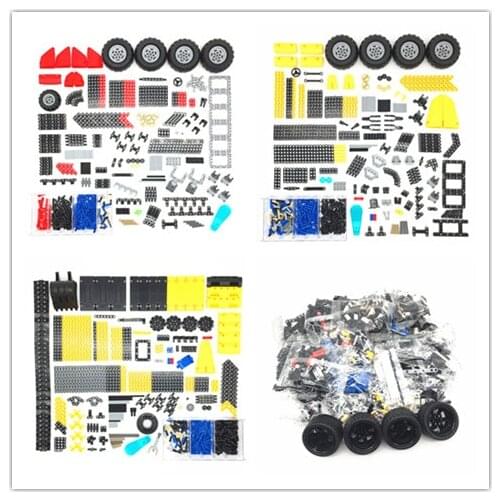 400-600Pcs+ EV3 Gear Blocks Rack Cross Axle Accessory Car Tires Set Truck Connector Toy compatible MOC Bulk Building Bricks