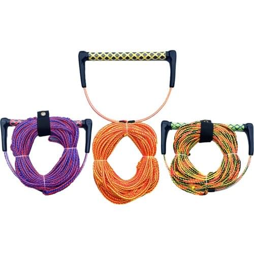 75ft/23m Water Ski Rope 3-Section Tow Ropes Line Tether for Wake Surfing Water Skiing Wakeboarding