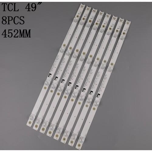 8Pieces/lot FOR K430WDC1 A1 4708-K43WDC-A1113N11 43BDL4012 LED BAR 3LED 39CM 6V 100%NEW