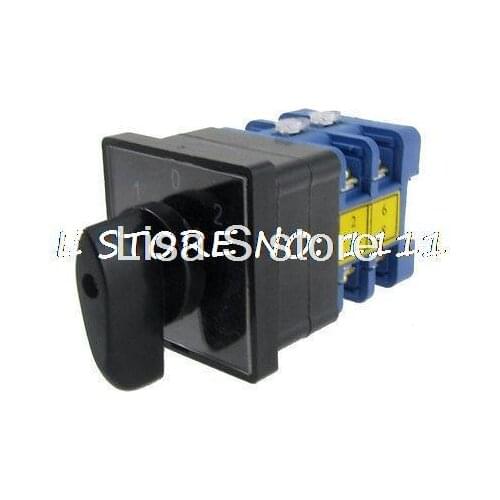 AC 380V on/off/on Rotary Cam 3 Position Universal Changeover Switch Nufli