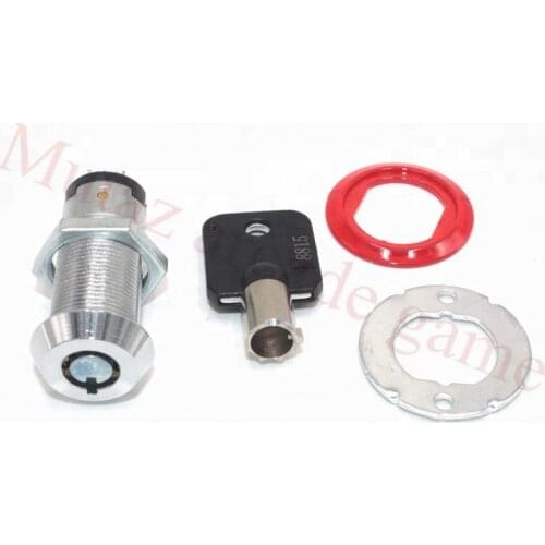Arcade game machine plug electric switch drawer lock /Vending machine 2pin flat plug keyed alike cylinder key switch cam lock