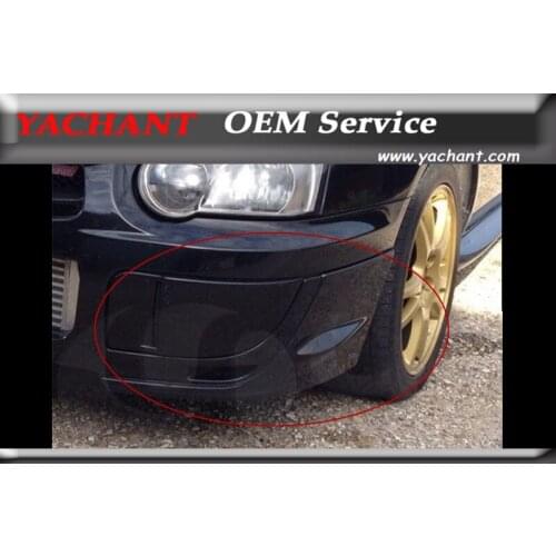 Car-Styling Carbon Fiber Bumper Spats Caps 2Pcs Fit For 2004-2005 Subaru Impreza WRX STI 8th GDA GDB Front Bumper Corner