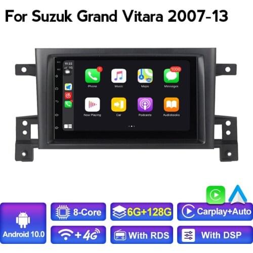 MEKEDE For Suzuki GRAND Vitara 3 Car Radio Multimedia Video Player Navigation GPS Android 10.0 car radio 2 din 7'' 2007-2013
