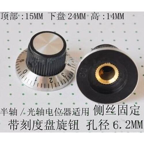 Free Shipping!! With dial potentiometer / C3 Industrial potentiometer knob / axle shaft diameter 6MM /Electronic Component