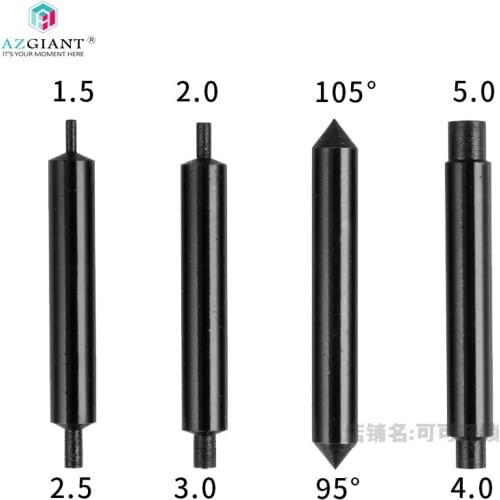 Black 1.5 2.5 3.0 4.0 drill milling cutter tracer probe for vertical key machine accessories key embryo copy locksmith machine
