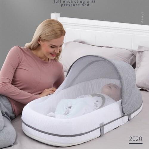 Baby Bed Sleeping Nest Multi-Function Portable Travel Beds Baby Nest For Newborns Portable Cribs For Baby Comfortable Safe