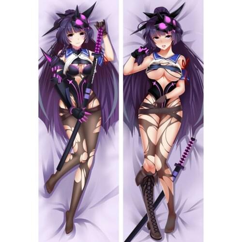 Anime Cartoon raiden mei Double sided hugging Pillow Case Pillow Cover Pillowcase Peach Skin 2 Way 812006