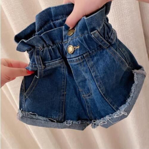 2020 New Girls Denim Shorts Spring Summer Fashion Girls Shorts 2-7 Years PO355