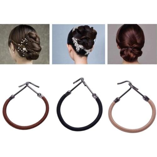 5pcs Elastic Hair Bands Gum Hook Ponytail Holder Bungee Hair Thick Curly Unruly Hair Styling Tools Hair Accessories #280672